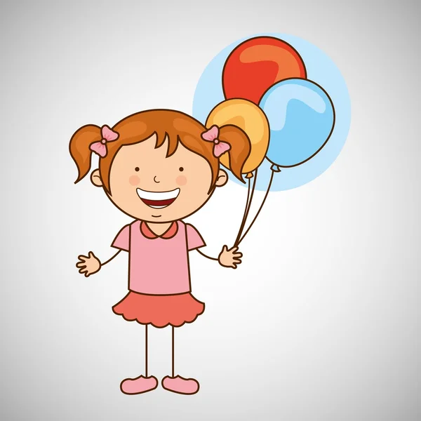 Diseño de niños felices — Vector de stock