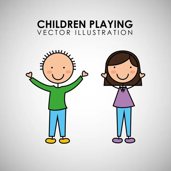 Щасливі діти дизайн — стоковий вектор