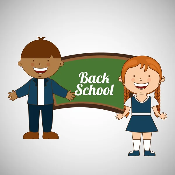 Students back to school design — Stock Vector