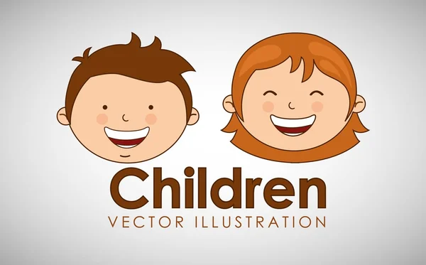 Happy children design — Stock Vector