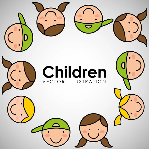 Happy children design — Stock Vector