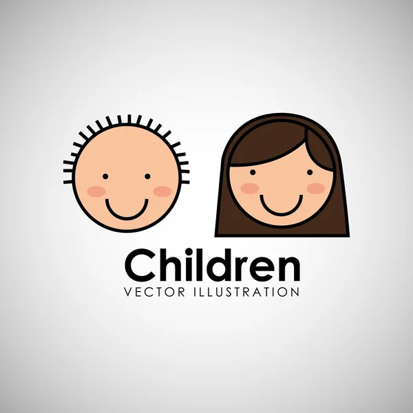 Happy children design — Stock Vector