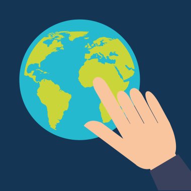 Dünya gezegeni tasarım 