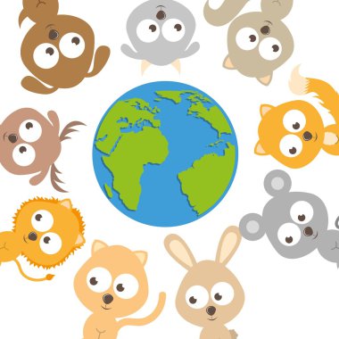 Dünya gezegeni tasarım 