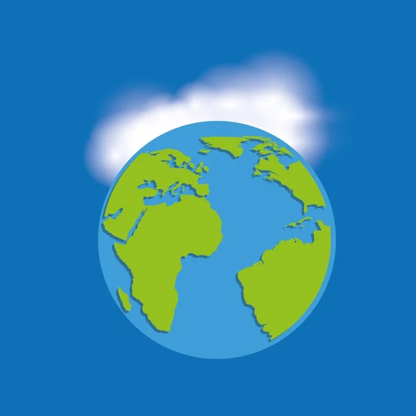 Jorden planet klimat design — Stock vektor