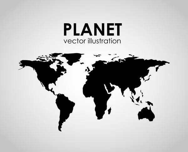 Aarde planeet ontwerp — Stockvector