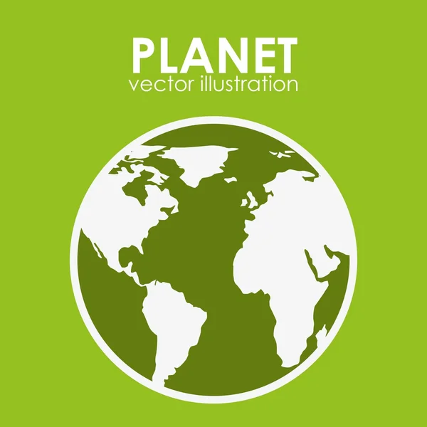 Planeta tierra diseño — Vector de stock