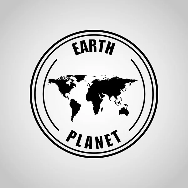 地球惑星デザイン — ストックベクタ