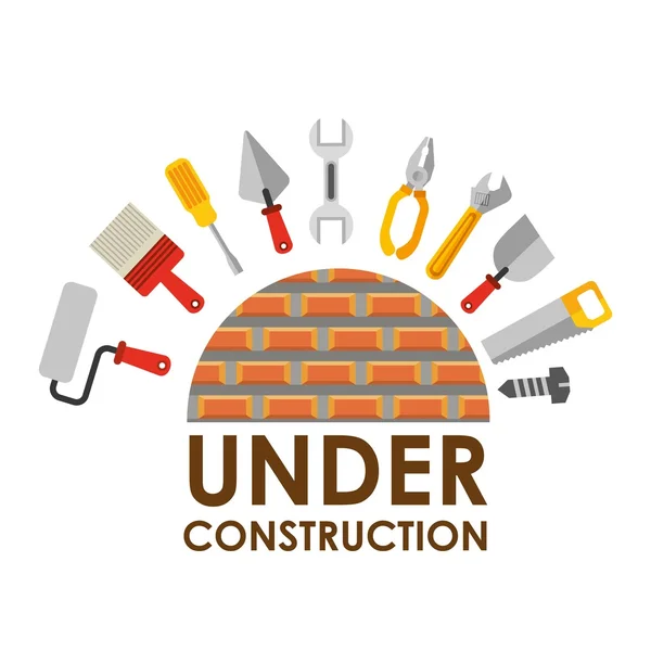 Under construction design — Stock Vector