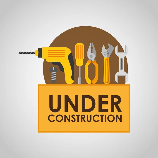 Under construction design — Stock Vector