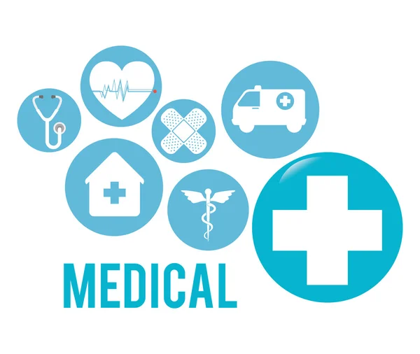 Medical healthcare graphic — Stock Vector