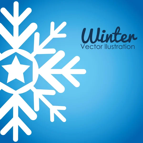 Inverno temporada design — Vetor de Stock