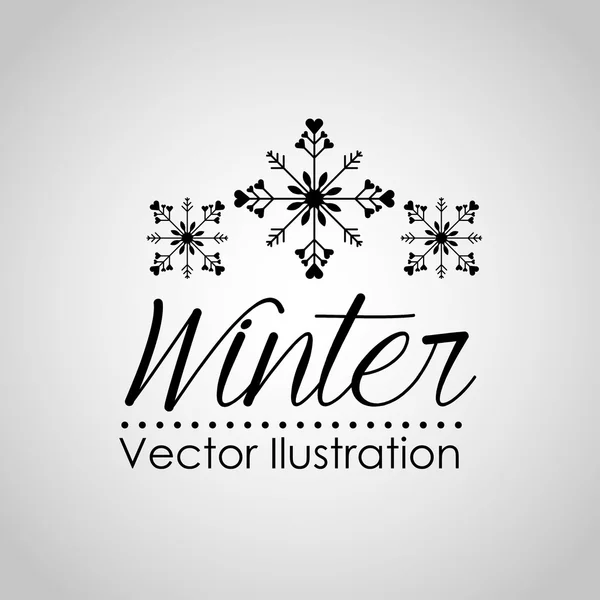 Inverno temporada design — Vetor de Stock