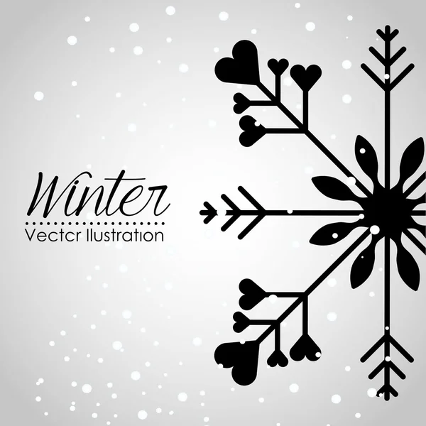 冬のシーズンのデザイン — ストックベクタ