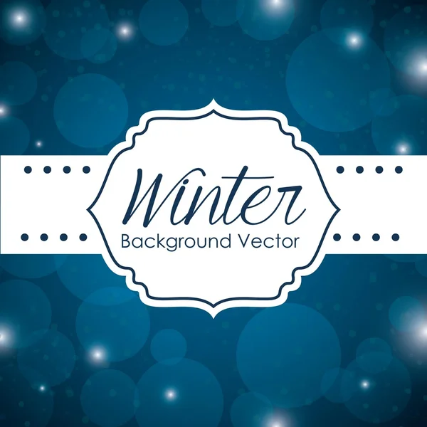 Inverno temporada design — Vetor de Stock