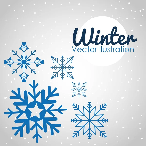 Conception de saison d'hiver — Image vectorielle