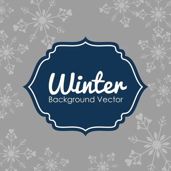 Inverno temporada design — Vetor de Stock