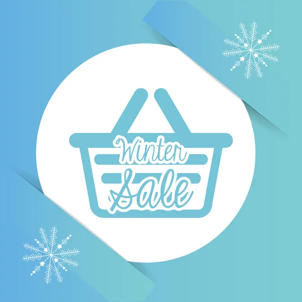 Diseño de venta de invierno — Vector de stock