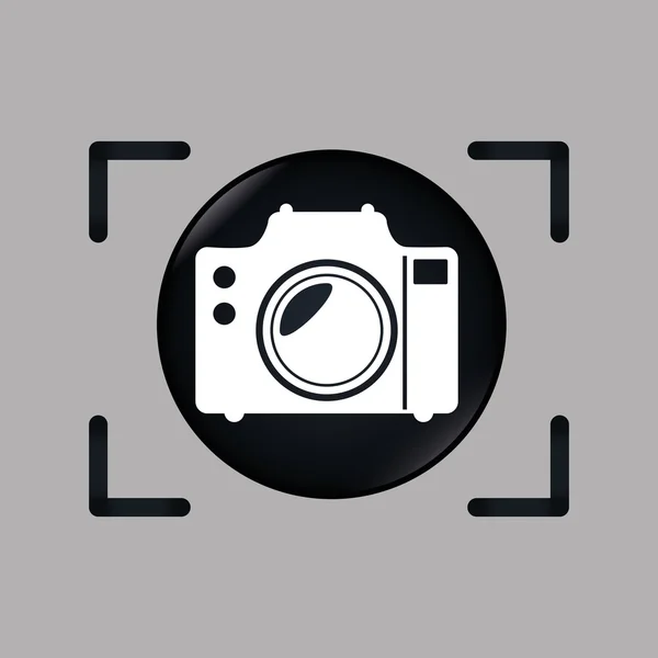 Fotoaparátu a fotografie média — Stockový vektor