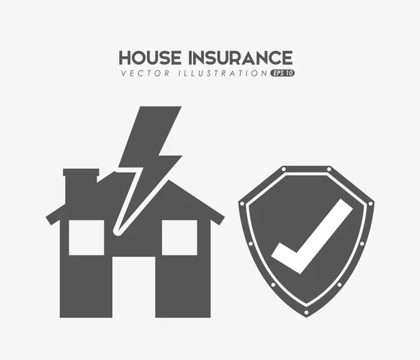 House insurance design — Stock Vector