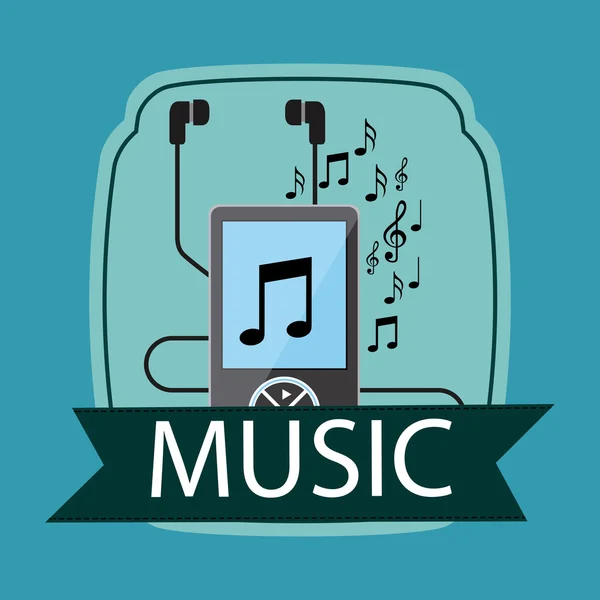 Music icon design — Stock Vector