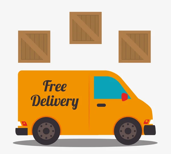 Services de livraison et logistique — Image vectorielle