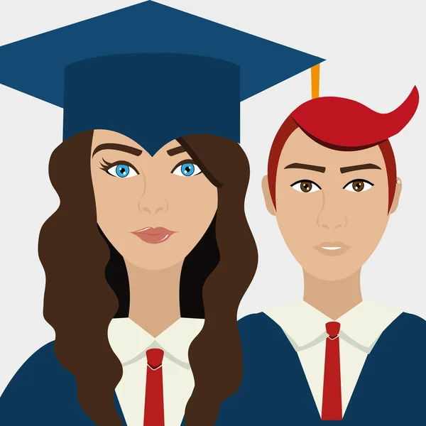 Studenten Geil Cartoon Doppelter
