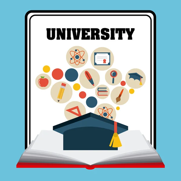 Αποφοίτηση και Πανεπιστήμιο σχεδιασμού — Διανυσματικό Αρχείο