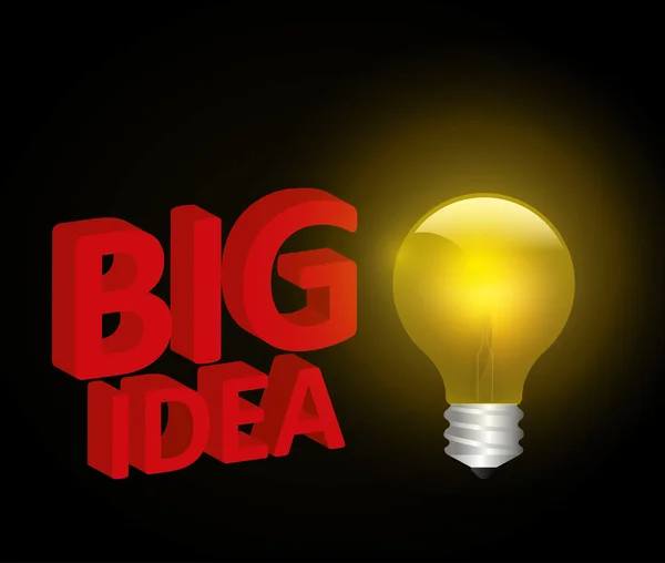 Big ideas graphic design with icons — Stock Vector