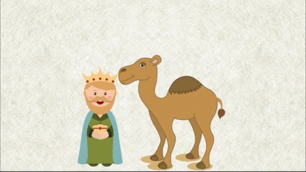 Happy Epiphany Design, Videoanimation — Stockvideo