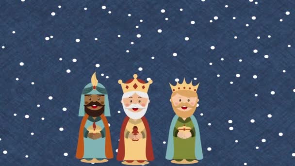 Happy Epiphany Design, Videoanimation — Stockvideo