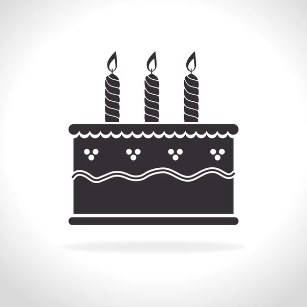 生日快乐蛋糕甜点 — 图库矢量图片