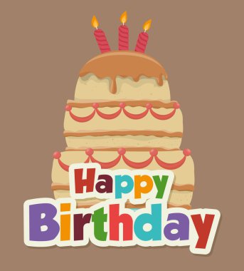 İyi ki doğdun renkli kart 