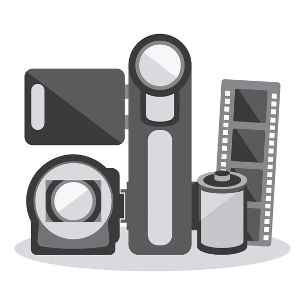 Design icônes cinéma — Image vectorielle