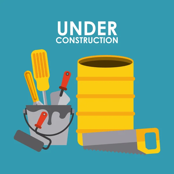 Under construction design — Stock Vector