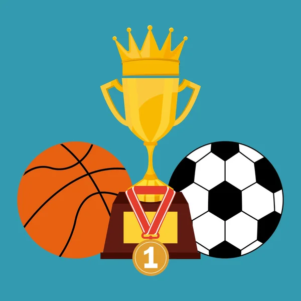 Дизайн спортивных иконок — стоковый вектор