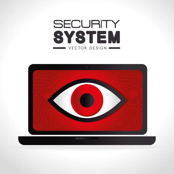 Güvenlik sistemi ve gözetim — Stok Vektör