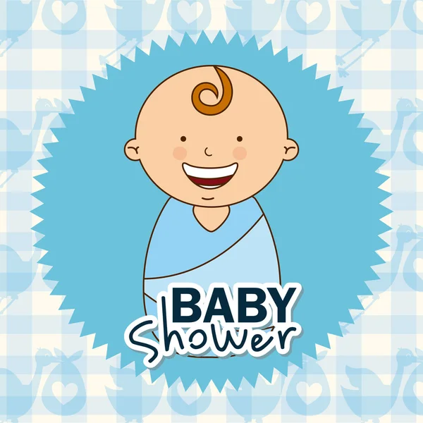 Baby douche ontwerp — Stockvector