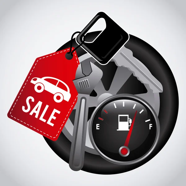Conception de vente de voiture — Image vectorielle