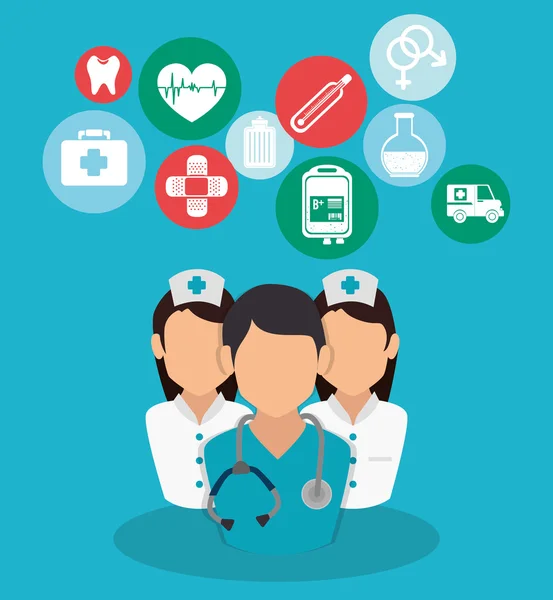 Medycznych opieki zdrowotnej grafiki — Wektor stockowy