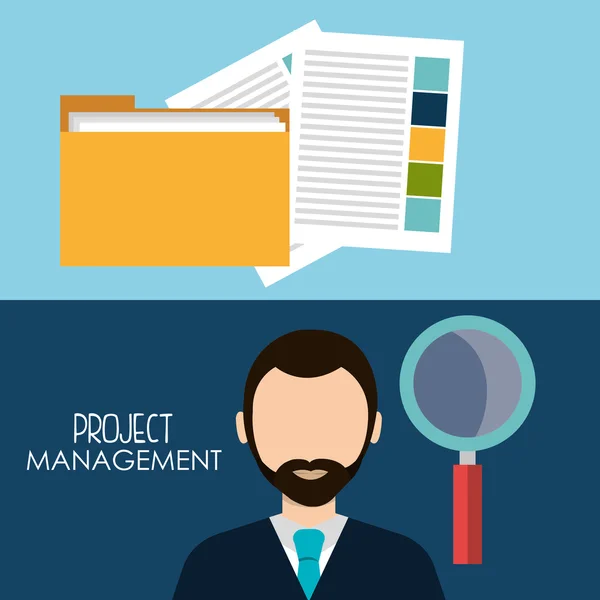 Business project management — Stock Vector