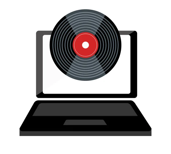 Музыкальный онлайн — стоковый вектор