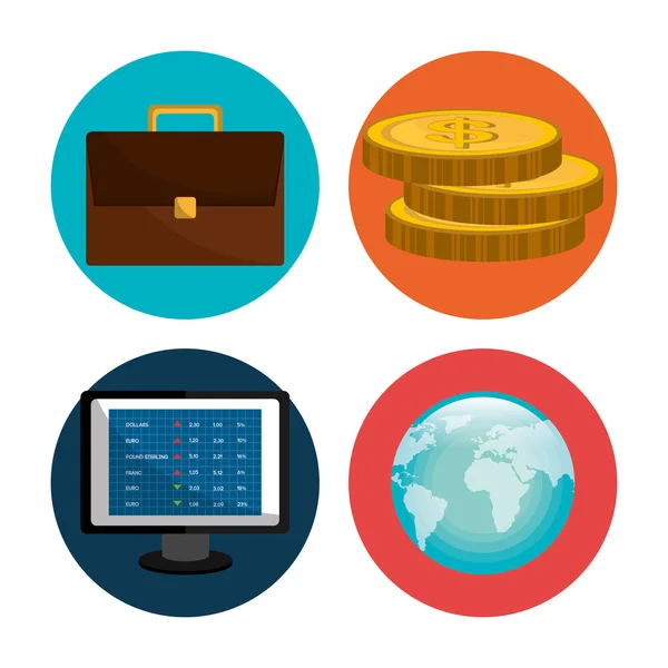 Stock market and exchange — Stock Vector