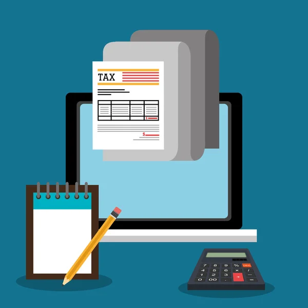 Impôts sur le revenu — Image vectorielle