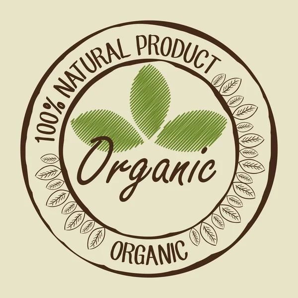 Natural and organic food — Stock Vector