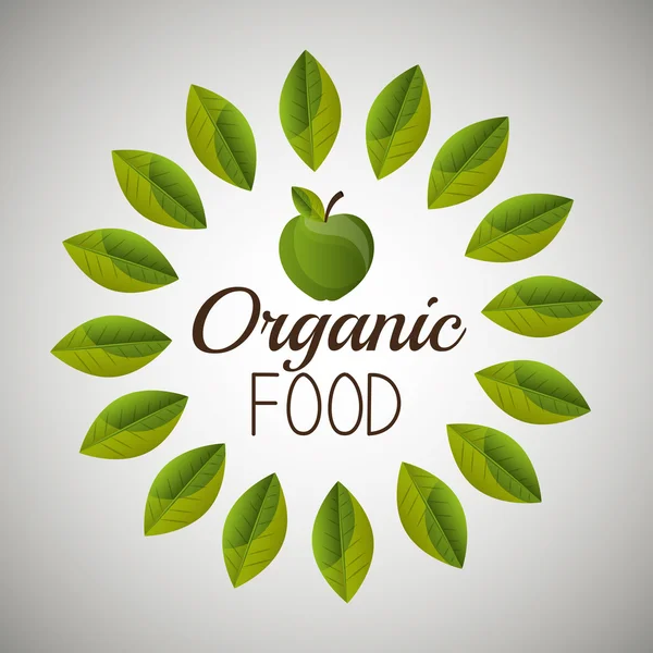 Натуральна та органічна їжа — стоковий вектор