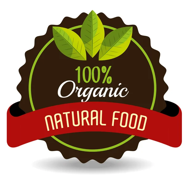 Natural and organic food — Stock Vector