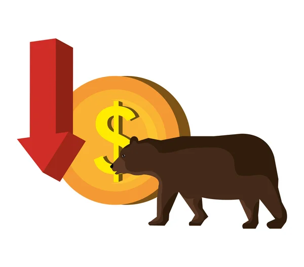 Akciový trh a výměna — Stockový vektor
