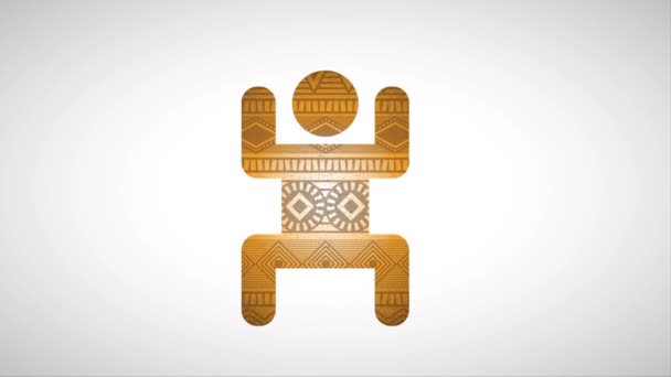 African icon design — Stock Video