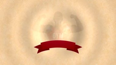 Spor salonu simgesi tasarım